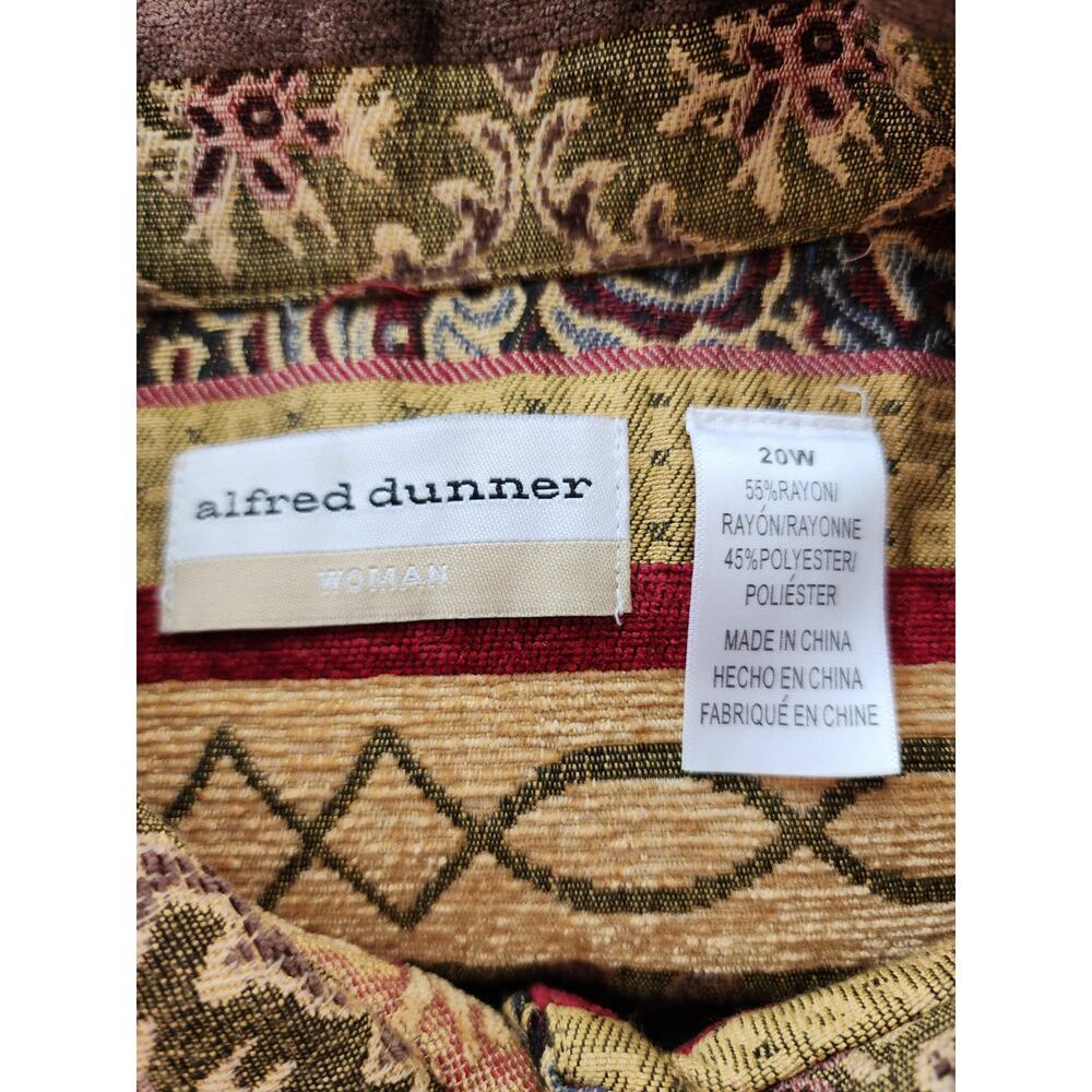Alfred Dunner Women's Size 20W Multicolor Paisley Button Up Collared Blazer - Picture 5 of 6
